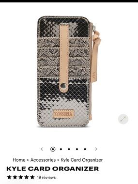 Consuela (Kyle) Card Organizer - Gunmetal